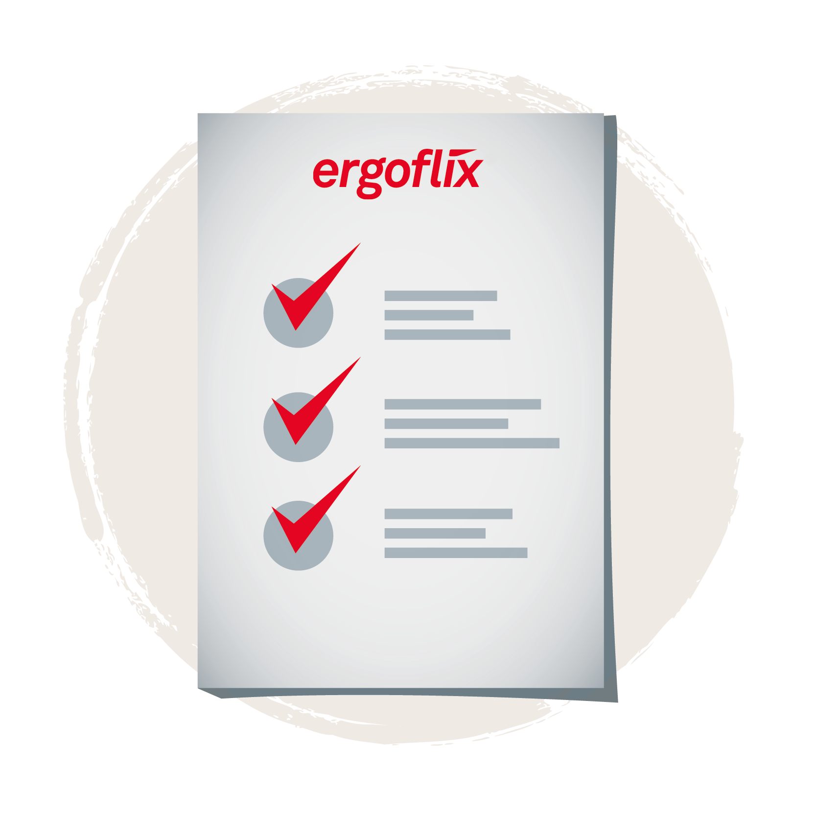 ergoflix Icon Checkliste Bubble