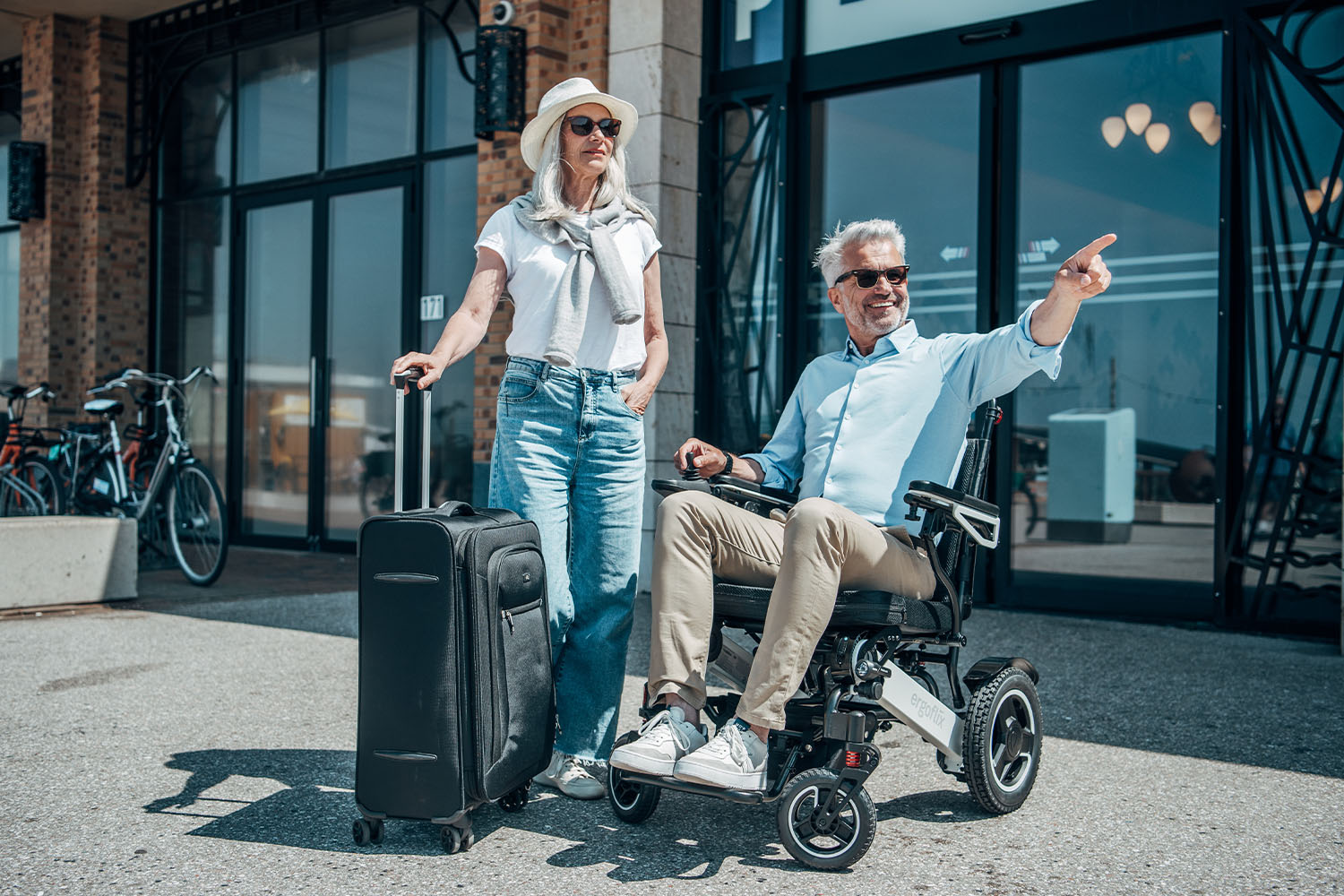 Urlaub mit gemietetem E-Rollstuhl