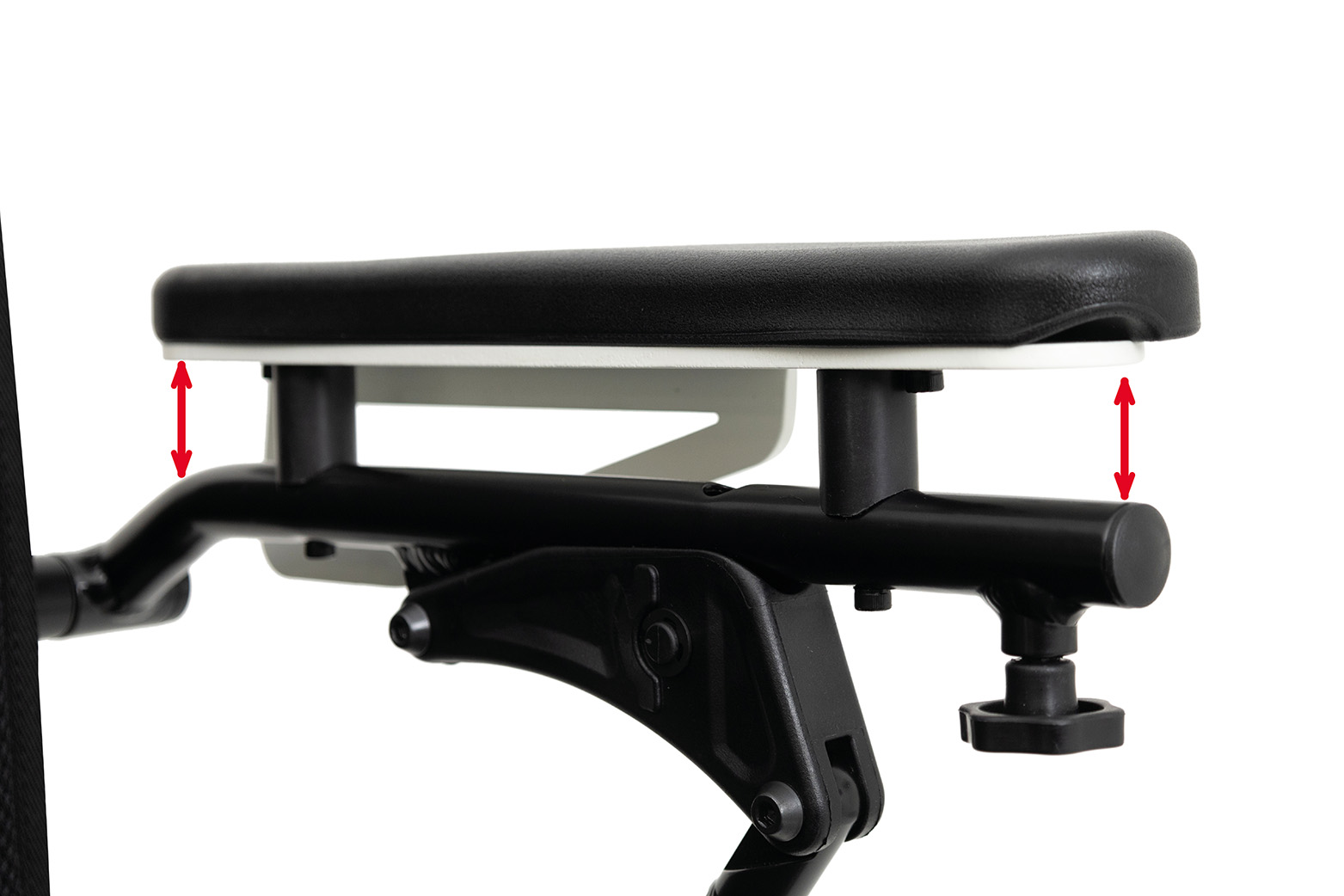 H&ouml;henverstellung f&uuml;r die Armlehnen des ergoflix LX