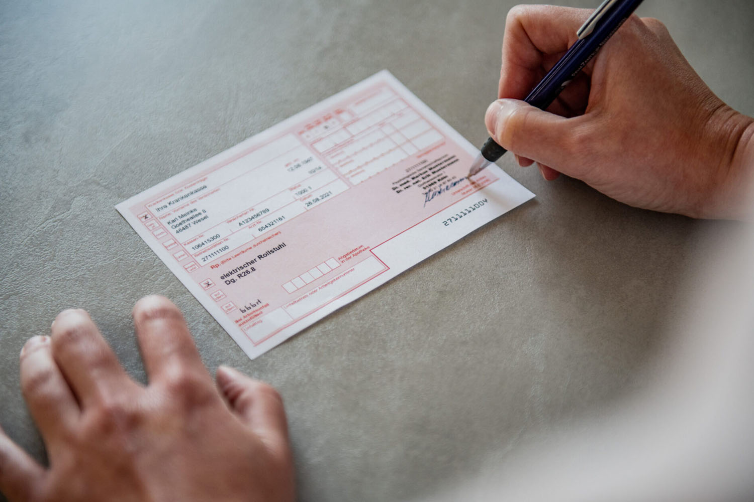 Ein Elektrorollstuhl ergoflix® Rezept