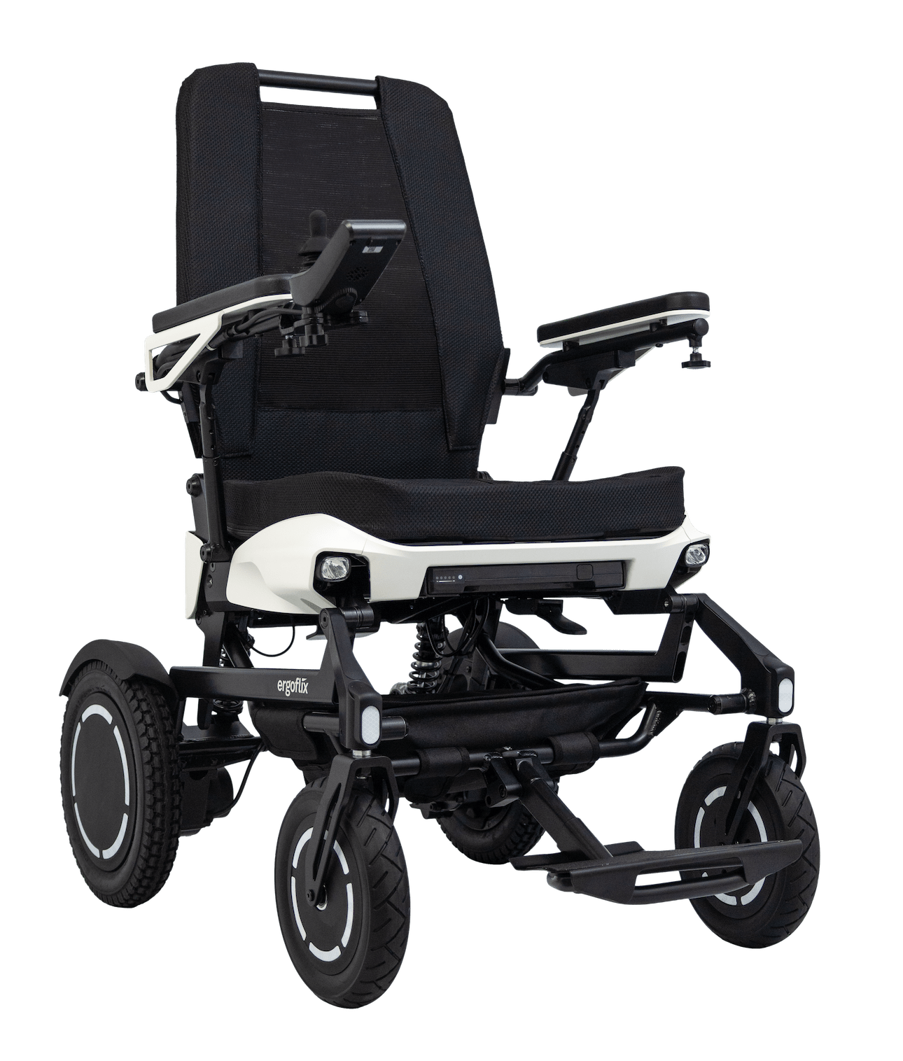 Das Bild zeigt den ergoflix vario von vorne auf weißem Hintergrund.