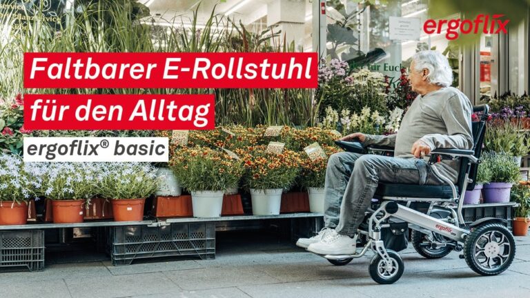 Video-Vorschau: ergoflix basic – faltbarer Elektrorollstuhl