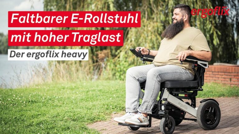 Video-Vorschau: ergoflix heavy – faltbarer E-Rollstuhl mit hoher Traglast