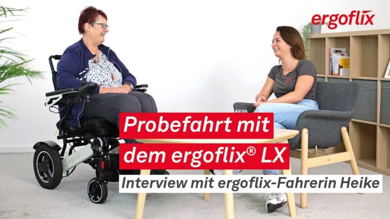Video-Vorschau: Probefahrt mit dem ergoflix LX – Interview mit Fahrerin Heike