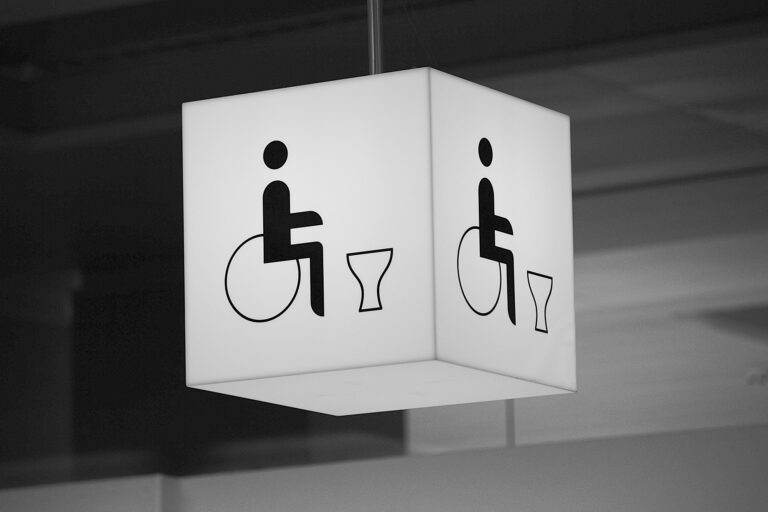 Dieses Bild zeigt ein Toilettensymbol als Symbolbild f&uuml;r den Euroschl&uuml;ssel